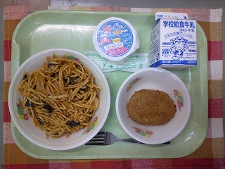 0604チキンとほうれんそうのスパゲティ