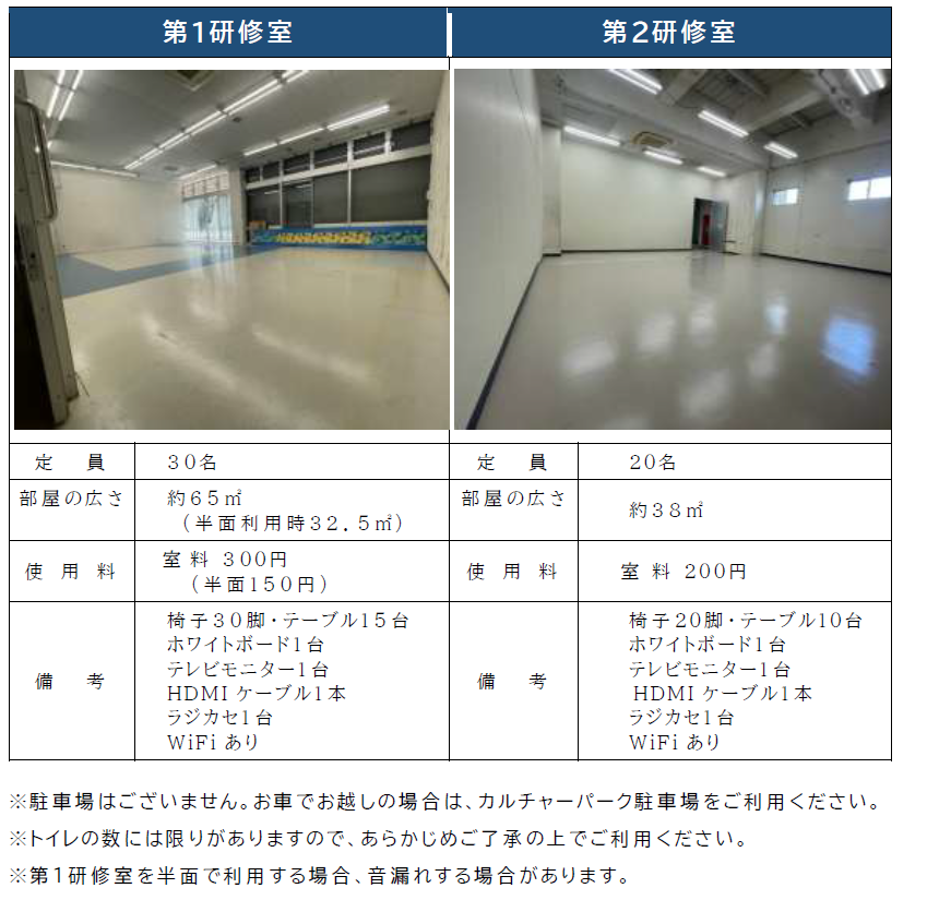 研修室概要