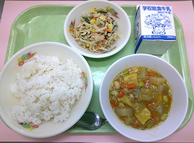 6.5とうがんのカレーそぼろに 6.5とうがんのカレーそぼろに