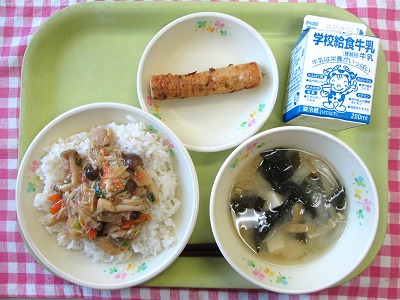 6.29きのこぶたどん 6.29きのこぶたどん