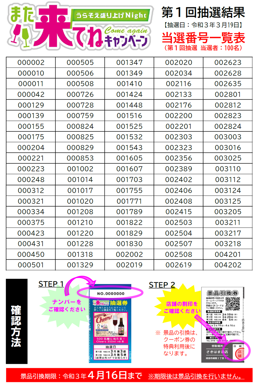 Mcp第１回抽選