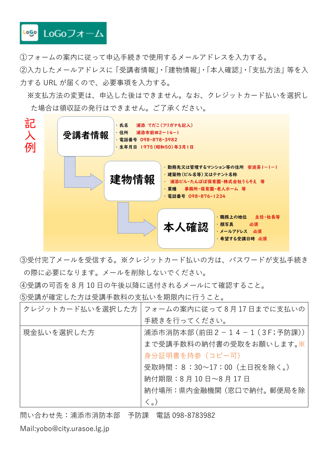 第2回ホームページ申込手順説明