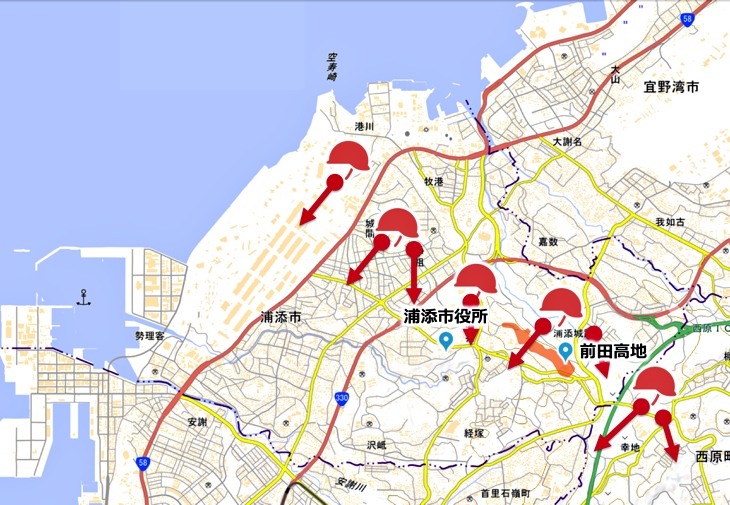 浦添での戦闘