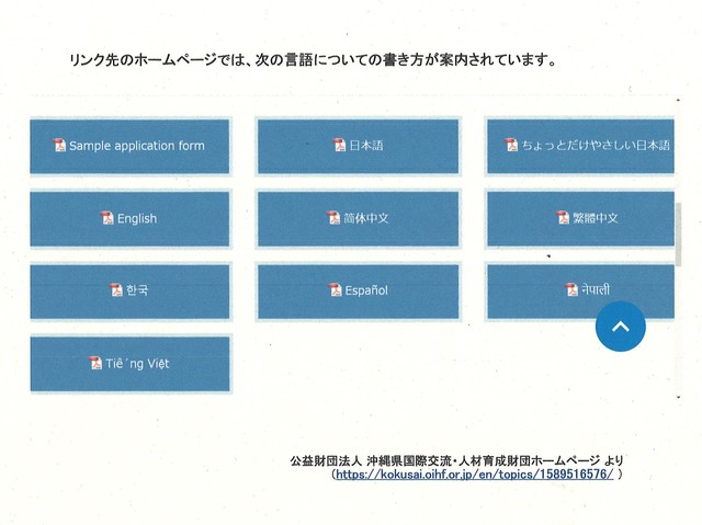 案内の言語