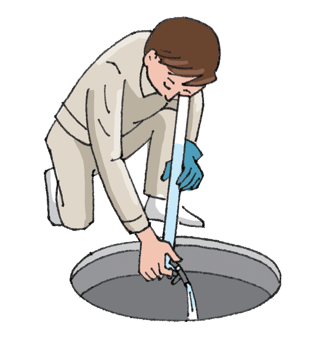 透視度測定のGIF