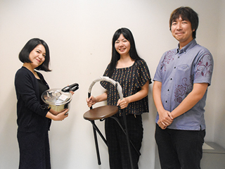 うらしべ長者交換者平良桃子さんと外間広樹さん