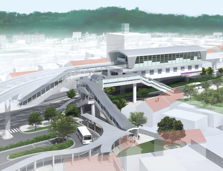 浦添前田駅完成予想図