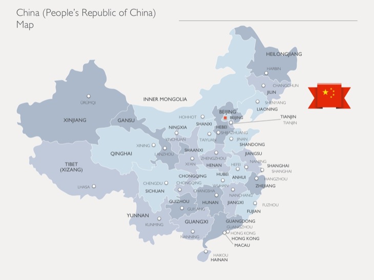 中国地図