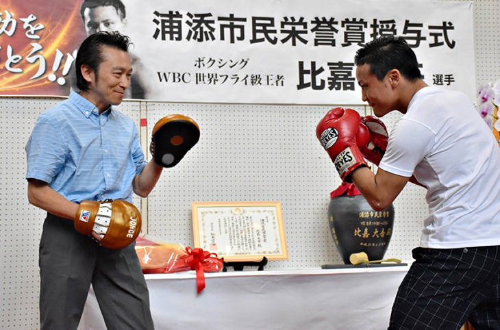 野木トレーナーとのスパーリング