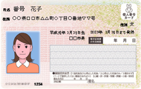 Individual Number Card-front