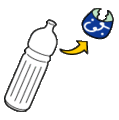 ペットボトルのラベルをとる