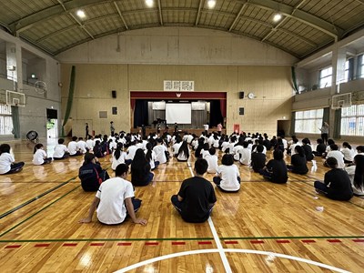３学年朝会で学年High祭